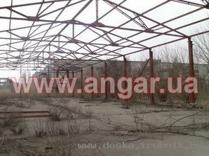 Продам ангар 54х18, каркас, стены прямые